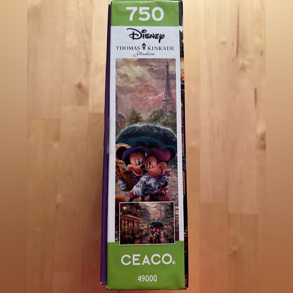 Thomas Kincaid Disney “Mickey and Minnie in Paris” 750-pc Puzzle - Picture 4 of 5